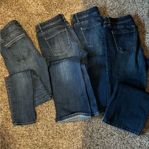 White House black market jeans - 4 pairs